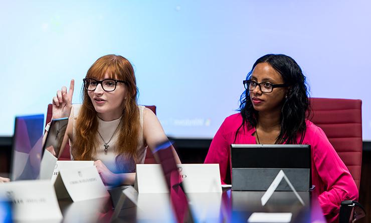 Students at Model UN